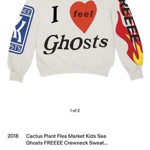 AUTHENTIC CPFM Kanye West x Kid Cudi I Feel Ghosts Crewneck